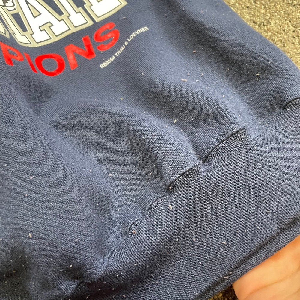 Vintage Tultex 1995 Rose Bowl Penn State Champions Sweatshirt Navy Blue Large - Picture 8 of 8